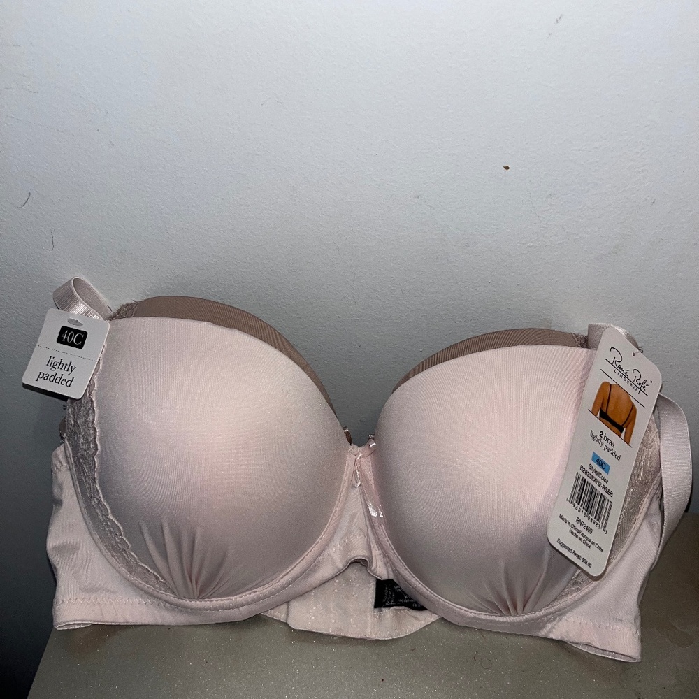 A set of two Rene Rofe lightly padded bras!